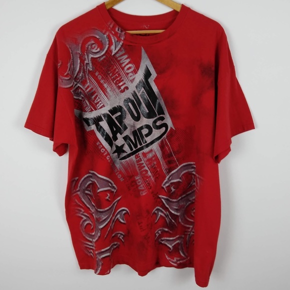 TAPOUT MPS S//S LOGO TEE RED MSRP $24